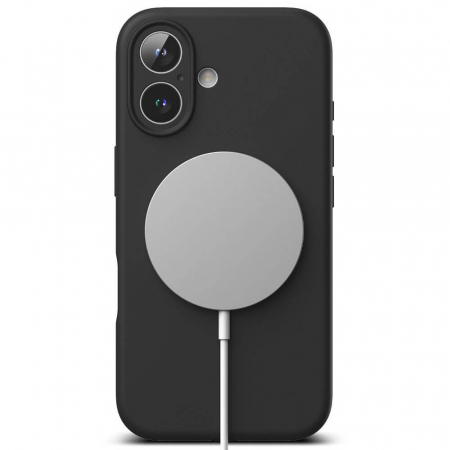 Husa Ringke Silicone Iphone 16 negru magsafe [2]
