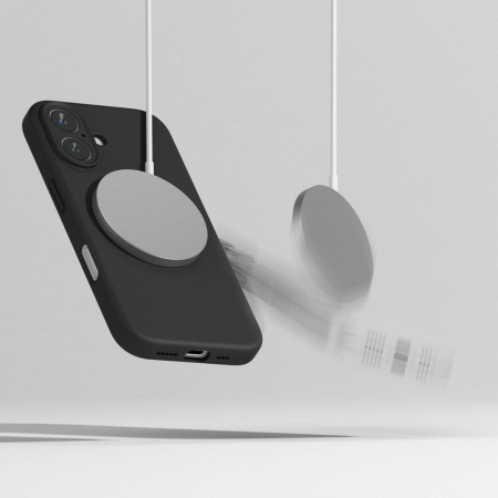 Husa Ringke Silicone Iphone 16 negru magsafe [5]