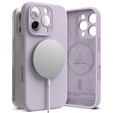 Husa Ringke Silicone Iphone 16 Pro Max mov magsafe [4]