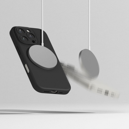 Husa Ringke Silicone Iphone 16 Pro negru magsafe [5]