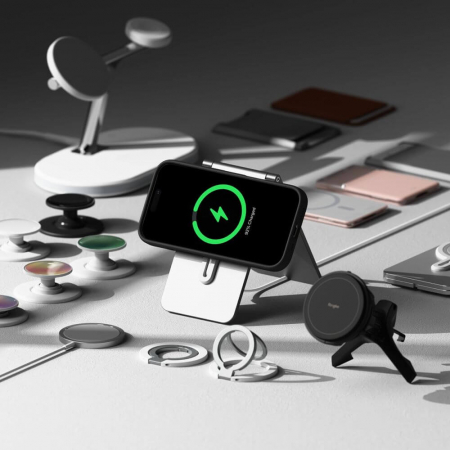 Husa Ringke Silicone Iphone 16 Pro negru magsafe [4]