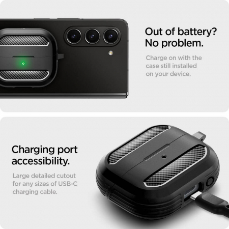 Husa Samsung Galaxy Buds 3 / 3 Pro Spigen Rugged Armor [10]