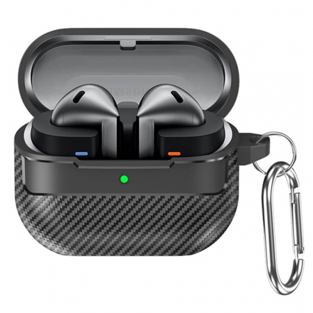 Husa Casti Wireless - Husa Samsung Galaxy Buds 3 / 3 Pro Techsuit Carbonfiber