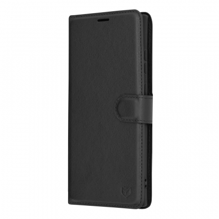 Huse Galaxy S - Husa carte Samsung Galaxy S23 Ultra Techsuit Leather folio negru