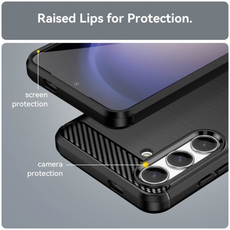 Husa Samsung Galaxy S24 Techsuit Carbon negru [1]