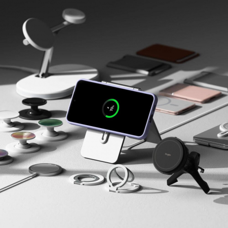 Husa Samsung Galaxy S25 Ringke Silicone mov magsafe [2]