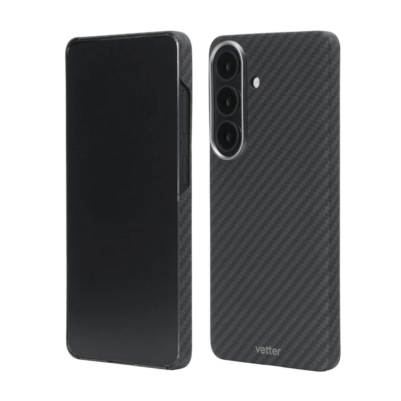 Huse - Husa Samsung Galaxy S26, Clip-On MagSafe Compatible, made from Aramid Fiber, Kevlar, Black