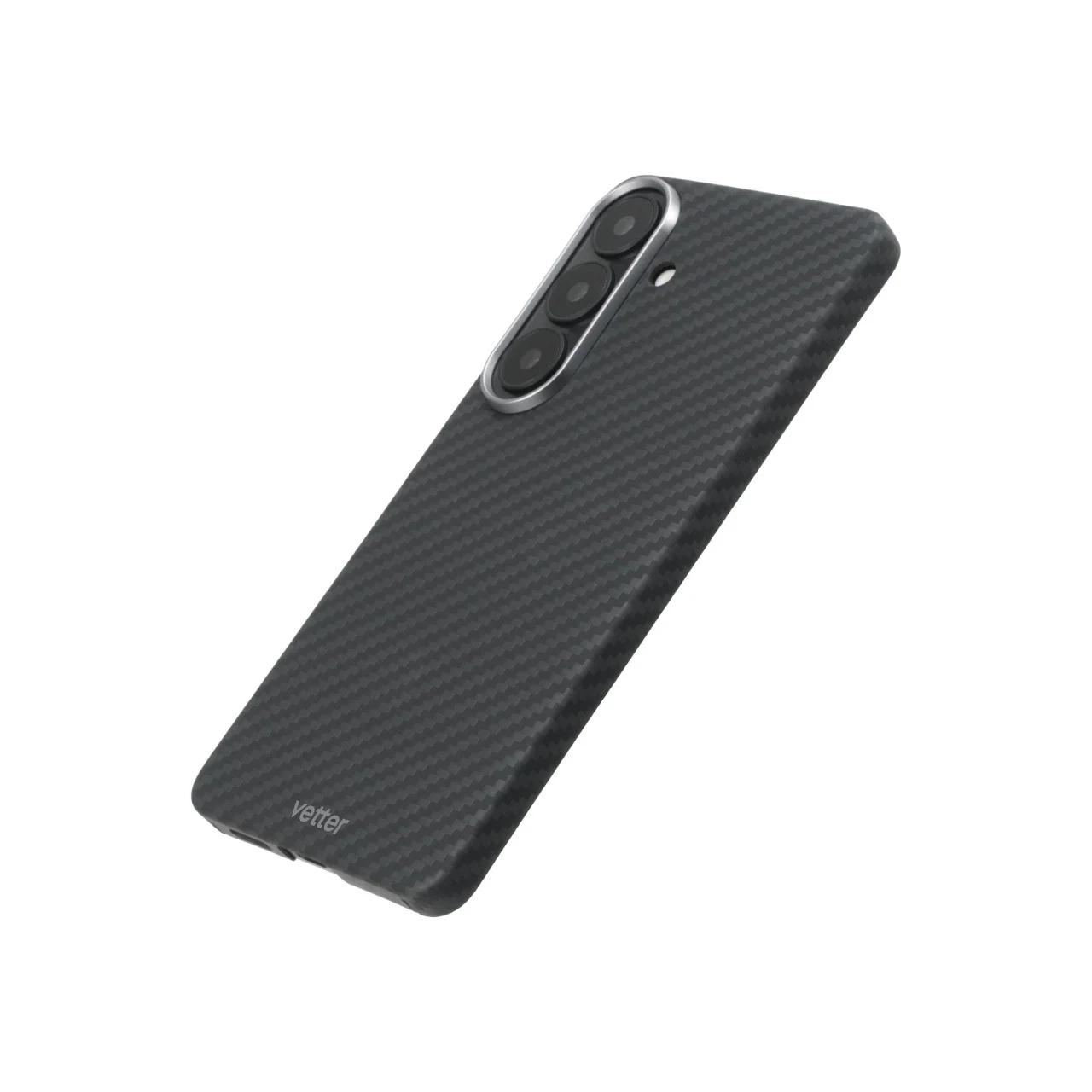 Husa Samsung Galaxy S26, Clip-On MagSafe Compatible, made from Aramid Fiber, Kevlar, Black [1]