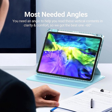 Husa Samsung Galaxy Tab S9 Plus X810 / X816B / S9 FE Plus X610 / X616B / S10 Plus X820 12.4 inch Techsuit Crystal Visison negru [3]