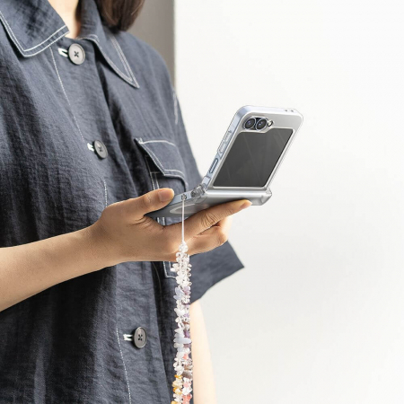 Husa Samsung Galaxy Z Flip 6 Ringke Slim Hinge magsafe transparent mat [2]