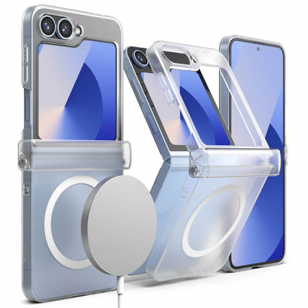 Husa Samsung Galaxy Z Flip 6 Ringke Slim Hinge magsafe transparent mat [3]
