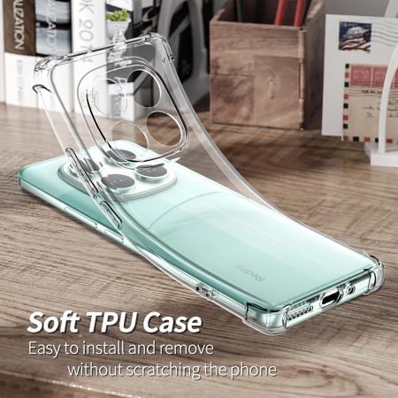 Husa Shockproof clear silicone Techsuit Xiaomi Poco F7 Ultra [4]