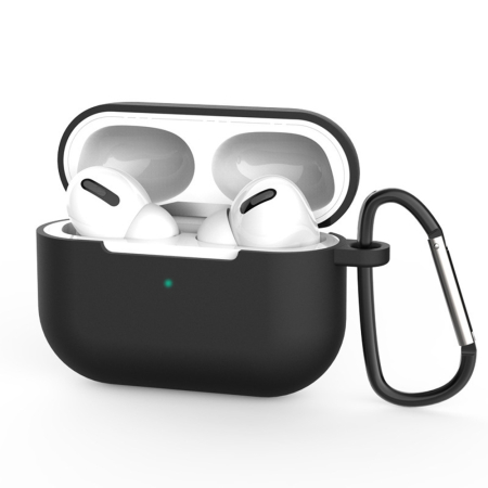 Husa Casti Wireless - Husa silicon casti AirPods Pro 3 Techsuit - Silicone Case Smooth Ultrathin Material - Black