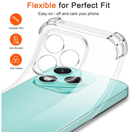 Huse - Husa silicon Honor 400 Lite  Techsuit - Shockproof Clear Silicone Clear