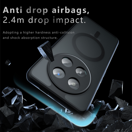 Husa silicon Honor 400 Pro Techsuit - PureFrost MagSafe  Frosted Black [3]