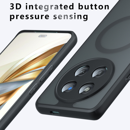 Husa silicon Honor 400 Pro Techsuit - PureFrost MagSafe  Frosted Black [4]