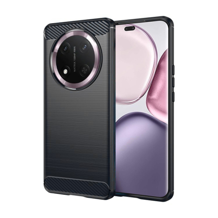 Huse Huawei Seria Honor - Husa silicon Honor Magic7 Lite / X9c Techsuit - Carbon Silicone - Black