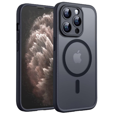 Husa Iphone 11 Pro Apple - Husa  silicon iPhone 11 Pro Techsuit - PureFrost MagSafe Frosted Black