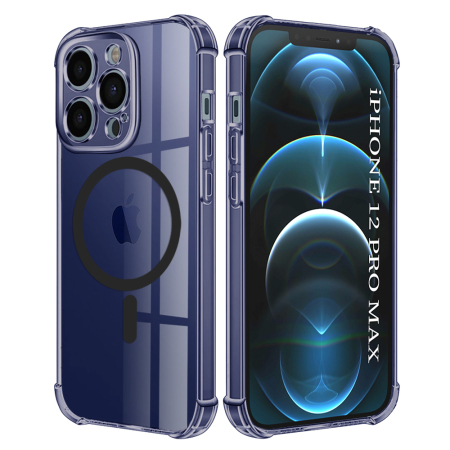 Husa silicon iPhone 12 Pro Max Techsuit - Shockproof Clear Silicone MagSafe Clear [9]