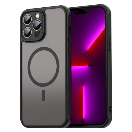 Husa Iphone 13 Apple - Husa silicon iPhone 13 Pro Max Techsuit - HaloFrost II MagSafe Black