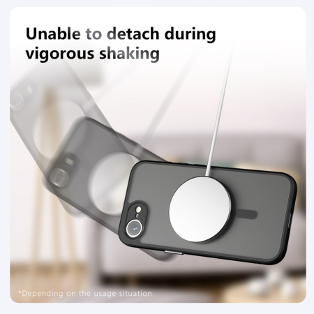 Husa silicon iPhone 15 Techsuit - PureFrost MagSafe Frosted Black [3]