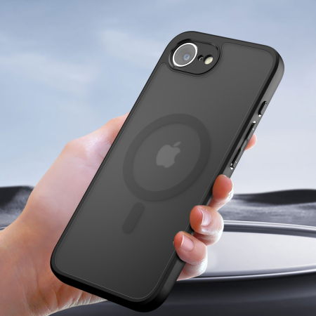 Husa silicon iPhone 15 Techsuit - PureFrost MagSafe Frosted Black [5]