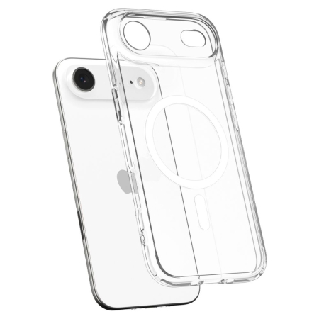 Husa silicon iPhone 17 Air Spigen - Ultra Hybrid MagSafe Clear/White [4]