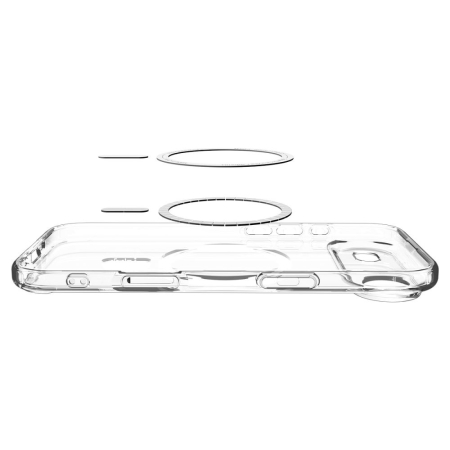 Husa silicon iPhone 17 Air Spigen - Ultra Hybrid MagSafe Clear/White [2]