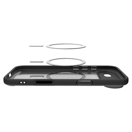 Husa silicon iPhone 17 Air Spigen - Ultra Hybrid MagSafe Frost Black [2]