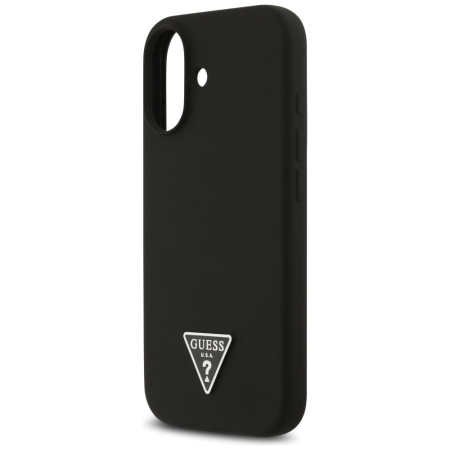 Huse - Husa silicon iPhone 17 Guess - Silicone Triangle Logo MagSafe (GUHMP17SSCTRLMK) Black