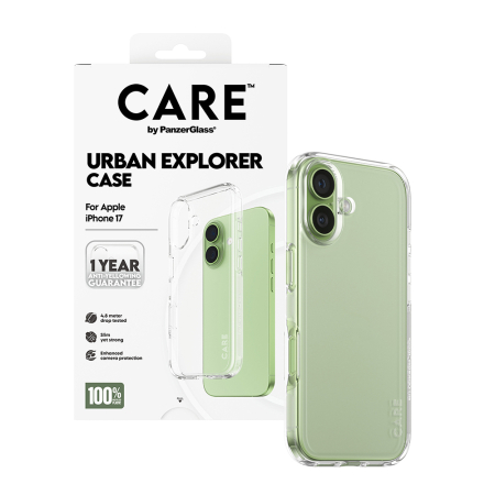 Husa silicon iPhone 17 PanzerGlass - CARE Flagship Urban Explorer Clear [3]