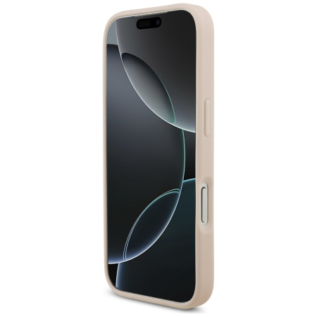 Husa silicon iPhone 17 Pro Guess - Hardcase 4G Grained Big and Classic Logo (GUHCP17LPGT4MBP) Pink [2]