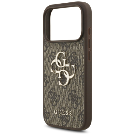Huse - Husa silicon iPhone 17 Pro Max Guess - Hardcase 4G Big Logo (GUHCP17X4GMGBR) Brown