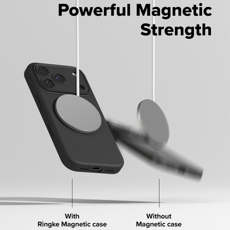 Husa silicon iPhone 17 Pro Max Ringke - Silicone Magnetic MagSafe Black [5]