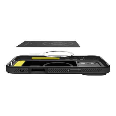 Husa silicon iPhone 17 Pro Max  Spigen - Rugged Armor MagSafe  Matte Black [1]