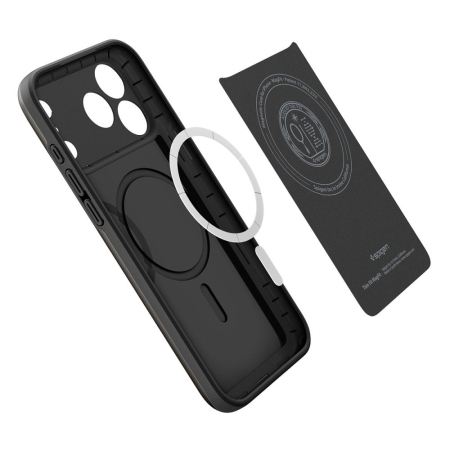 Husa silicon iPhone 17 Pro Max  Spigen - Thin Fit MagSafe Black [4]