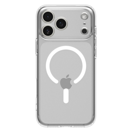 Husa Iphone 17 Pro Max - Husa silicon iPhone 17 Pro Max Spigen - Ultra Hybrid MagSafe Clear/White