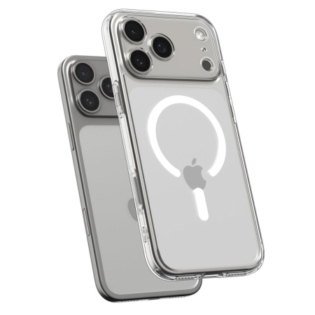 Husa silicon iPhone 17 Pro Max Spigen - Ultra Hybrid MagSafe Clear/White [5]