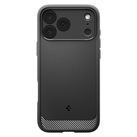 Husa Iphone 17 - Husa silicon iPhone 17 Pro Spigen - Rugged Armor MagSafe Matte Black