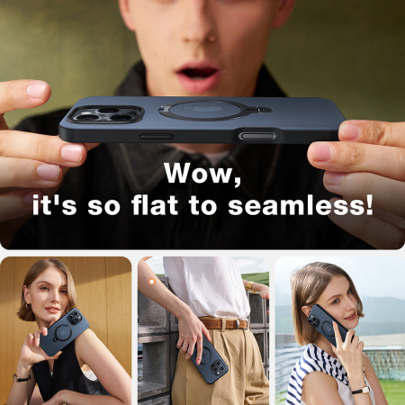 Husa silicon iPhone 17 Pro Torras - Ostand Spin MagSafe Series Clear [6]