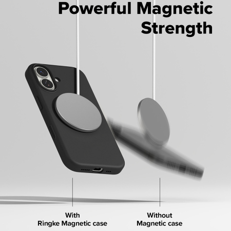 Husa silicon iPhone 17 Ringke - Silicone Magnetic MagSafe Black [3]