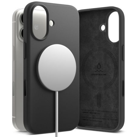 Husa silicon iPhone 17 Ringke - Silicone Magnetic MagSafe Black [5]