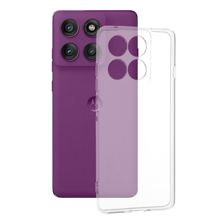 Huse Motorola Edge - Husa silicon Motorola Edge 60 Pro  Techsuit - Clear Silicone