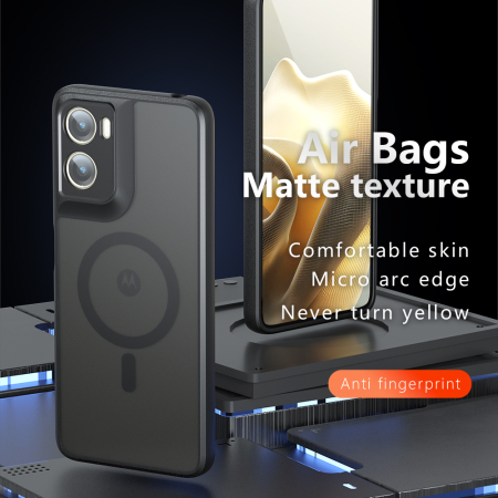 Husa silicon Motorola Moto G06  Techsuit - PureFrost MagSafe Frosted Black [3]