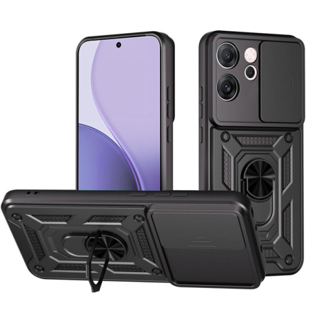 Husa Oppo Reno14 F /  Reno14 FS 5G - Husa silicon Oppo Reno14 F / Reno14 FS 5G Techsuit - CamShield Series Black