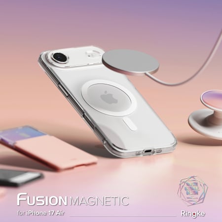 Husa silicon Ringke - Fusion MagSafe - iPhone 17 Air - Clear [4]