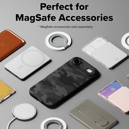 Husa silicon  Ringke - Onyx MagSafe - iPhone 17 Air - Camo Black [3]