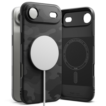 Husa silicon  Ringke - Onyx MagSafe - iPhone 17 Air - Camo Black [5]