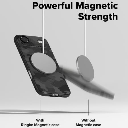 Husa silicon  Ringke - Onyx MagSafe - iPhone 17 Air - Camo Black [6]