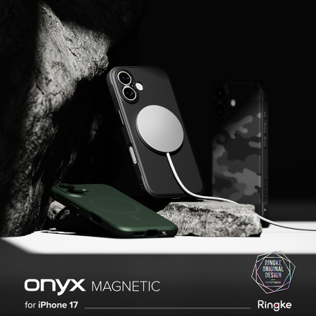 Husa silicon Ringke - Onyx MagSafe - iPhone 17 - Black [5]